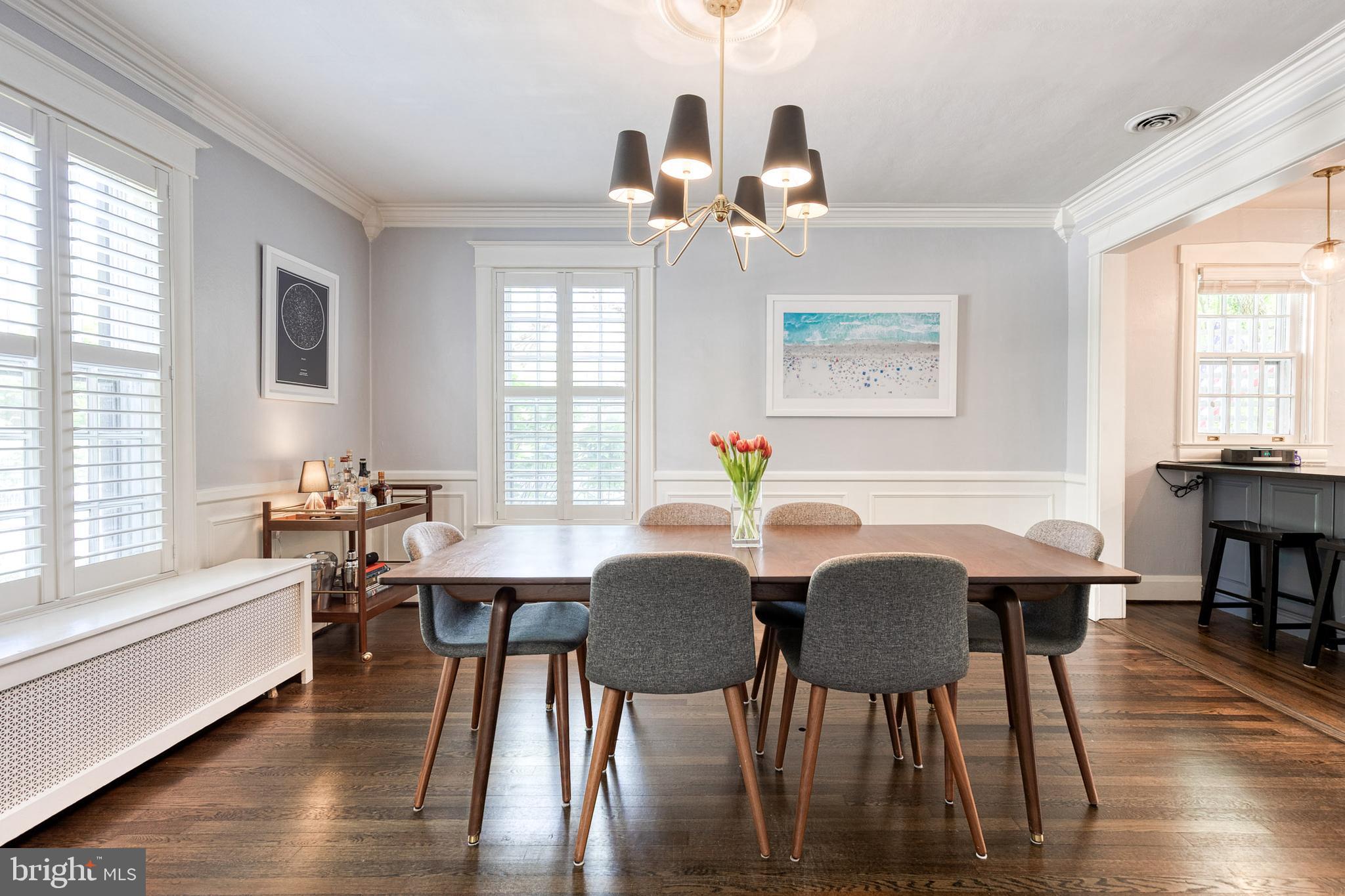 225 Tunbridge Road Baltimore, MD 21212 - Photo 23 of 65 a view of a dining room with furniture window and wooden floor