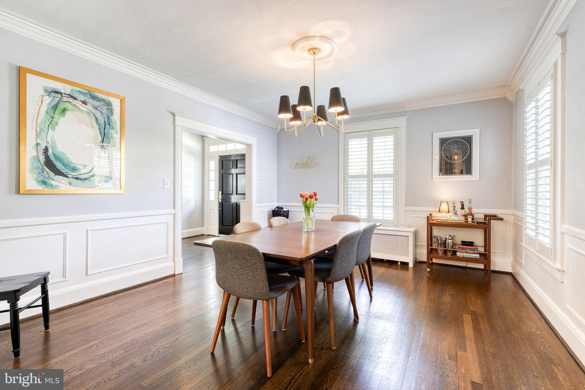 225 Tunbridge Road Baltimore, MD 21212 - Photo 26 of 65 a view of a a dining room with furniture window and wooden floor