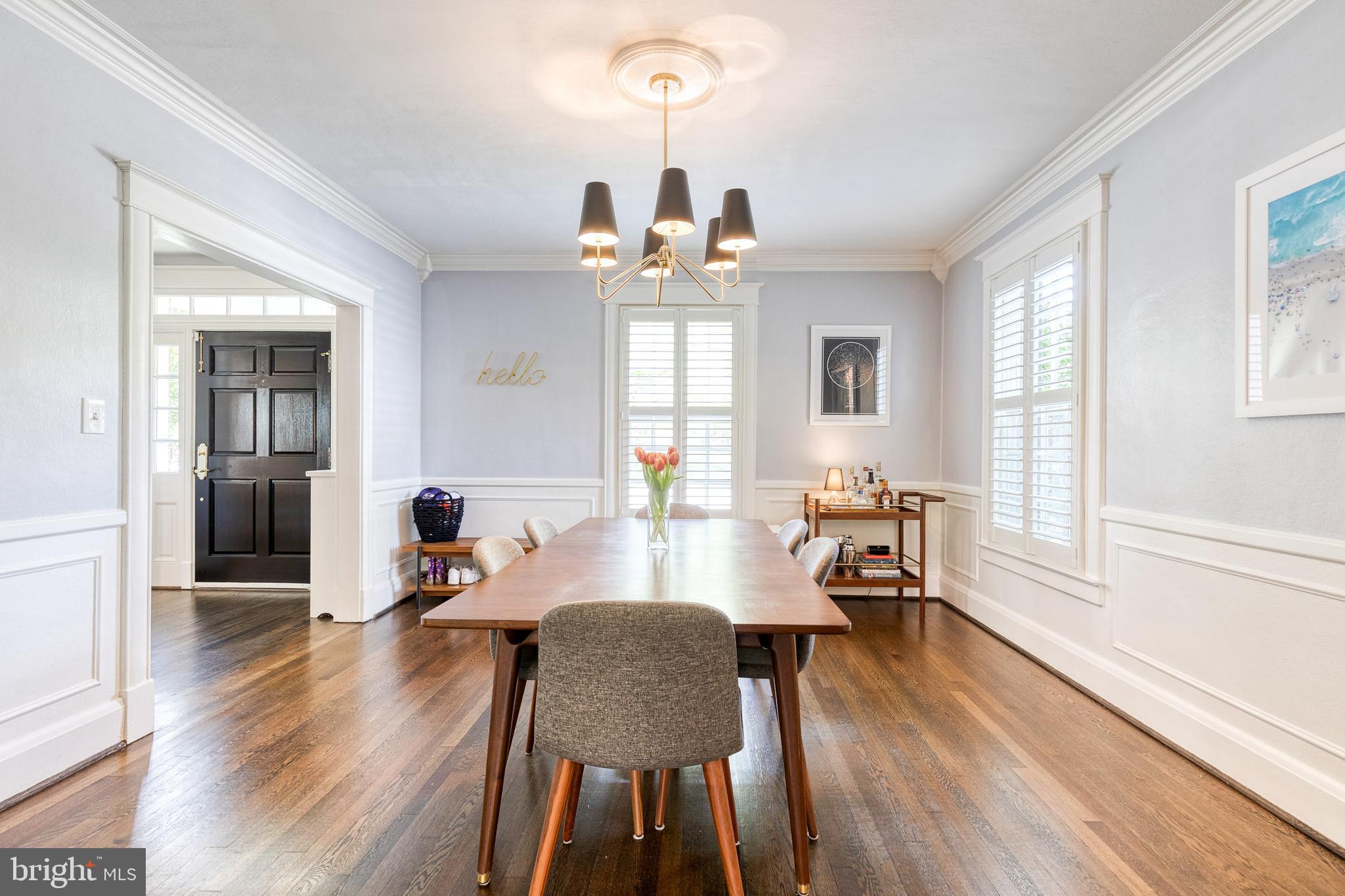 225 Tunbridge Road Baltimore, MD 21212 - Photo 27 of 65 a view of a dining room with furniture window and wooden floor