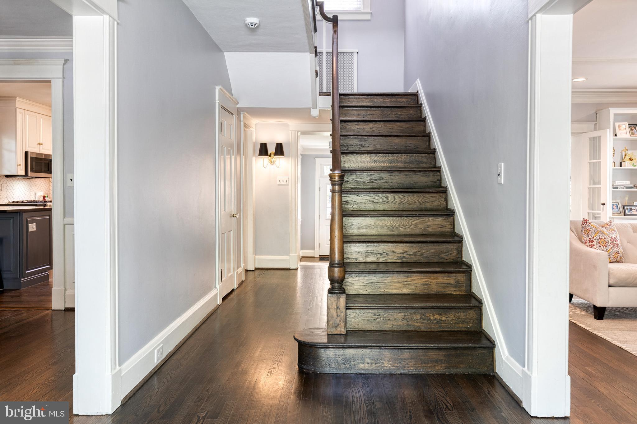 225 Tunbridge Road Baltimore, MD 21212 - Photo 5 of 65 a view of entryway and hall with wooden floor