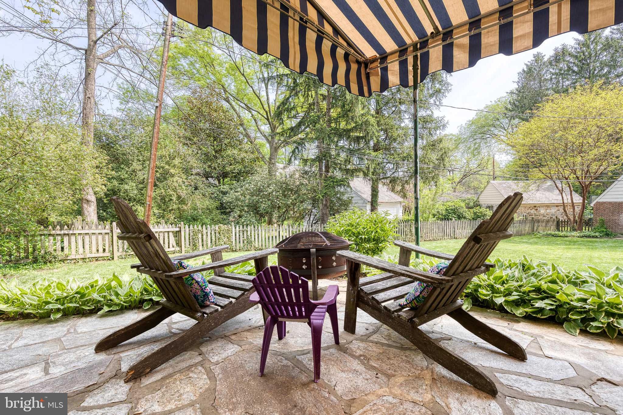 225 Tunbridge Road Baltimore, MD 21212 - Photo 54 of 65 a view of a two chairs in the patio next to a yard