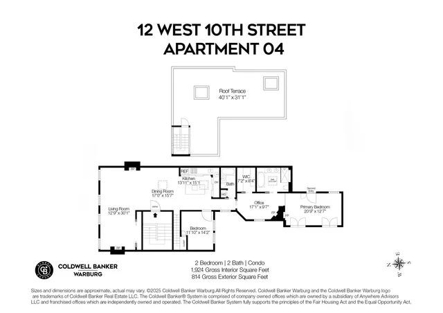 a front view of a building