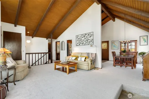 a building outdoor space with patio furniture