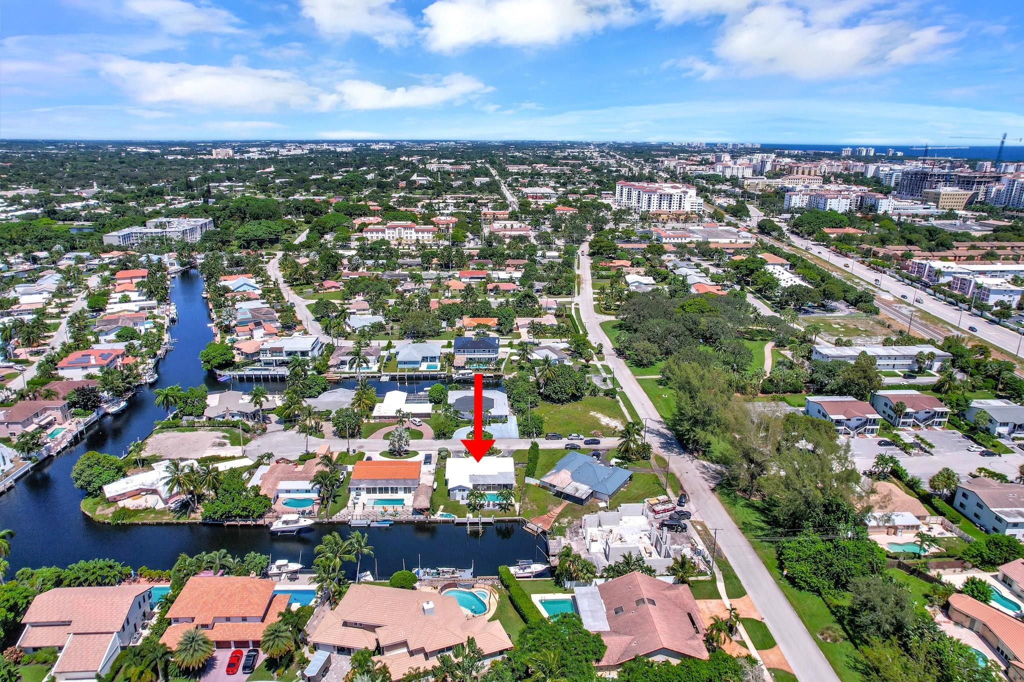 252 Southwest 14th Place Boca Raton, FL 33432 - Photo 47 of 49 an aerial view of a city