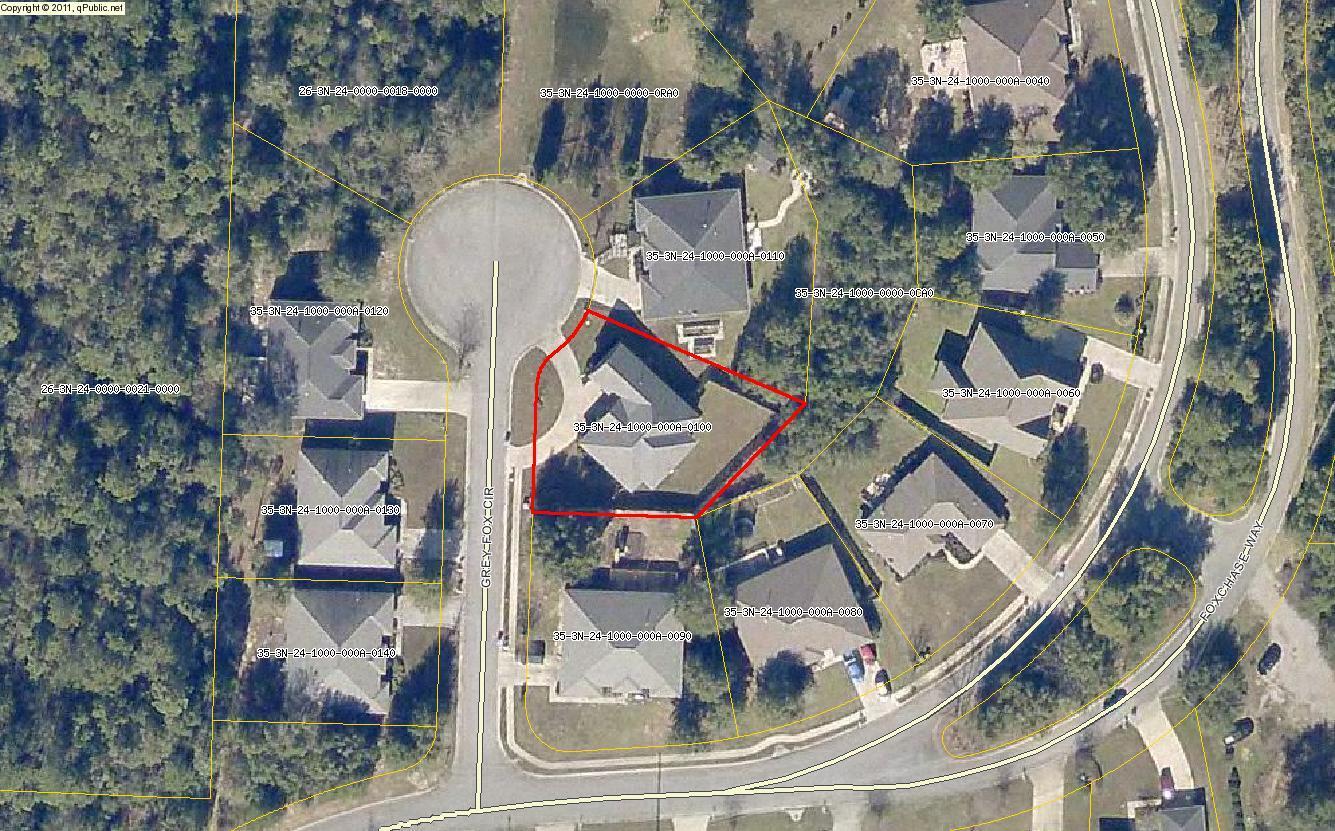 303 Greyfox Circle Crestview, FL 32536 - Photo 19 of 24 an aerial view of a house with a yard and mountain view in back