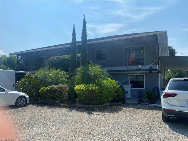 a house view with a garden space