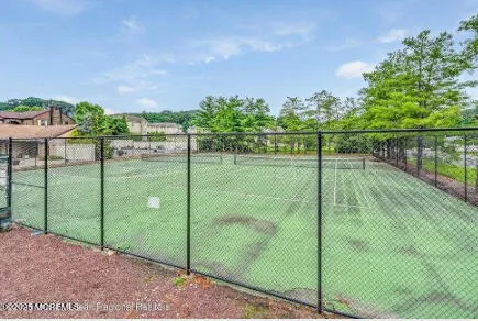 a view of a garden from a balcony