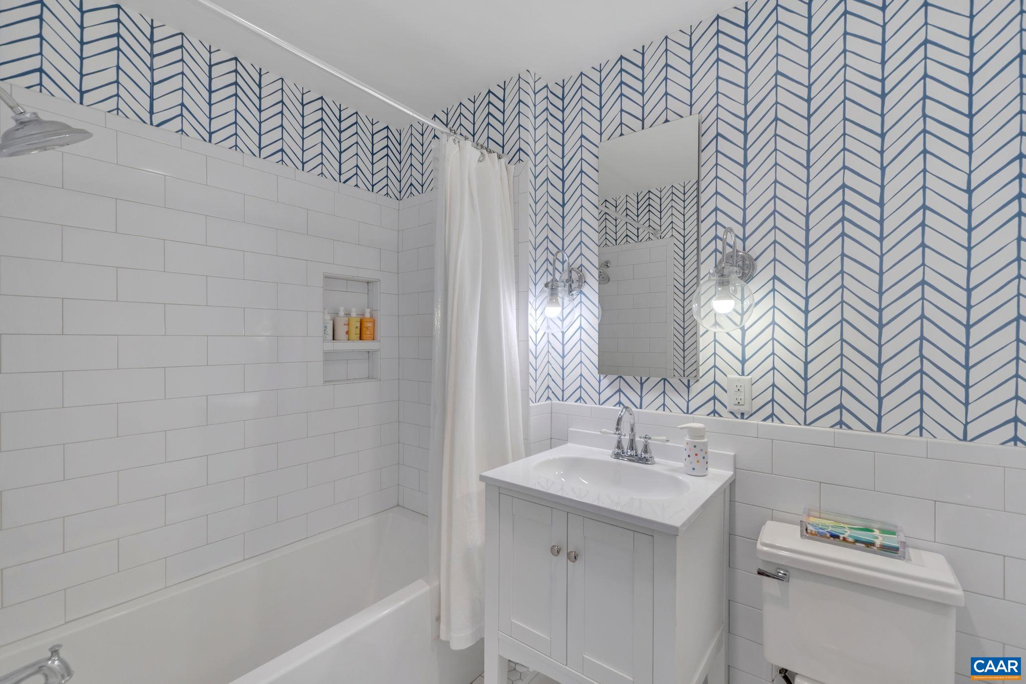 1717 Meadowbrook Heights Road Charlottesville, VA 22901 - Photo 21 of 43 a bathroom with a sink a toilet and shower