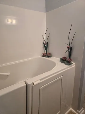 a close view of washer and dryer