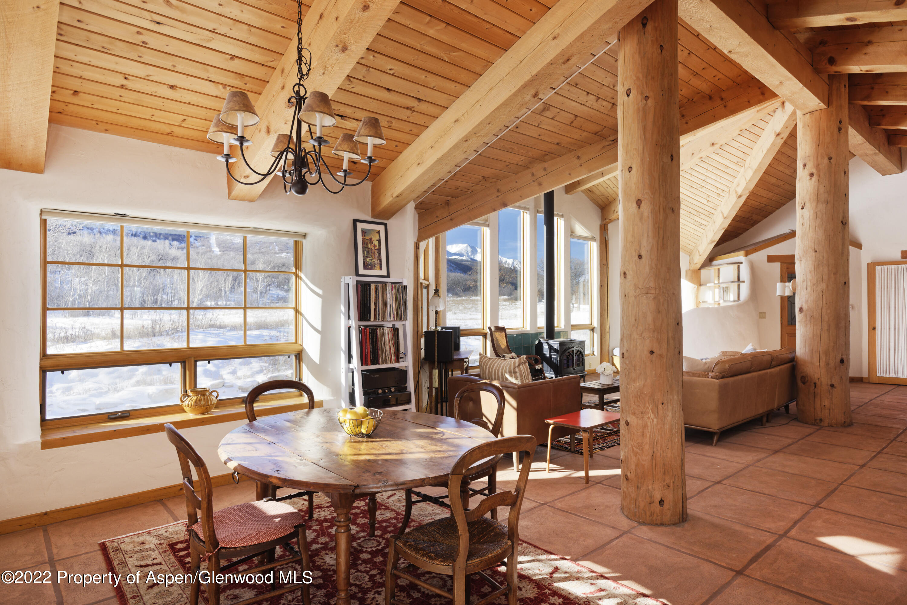 2651 Bear Ridge Road Basalt, CO 81621 - Photo 13 of 16 a view of a dining room with furniture window and outside view