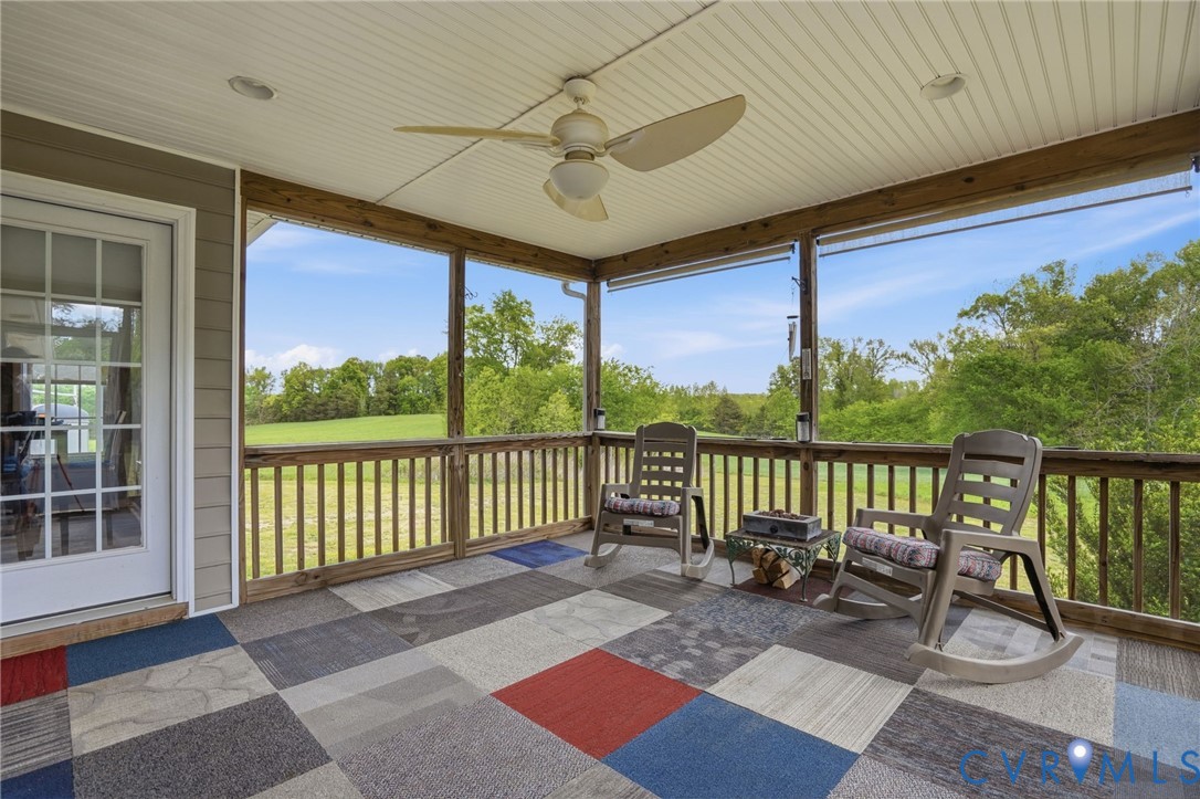 19012 Teman Road Beaverdam, VA 23015 - Photo 30 of 41 a view of a balcony with furniture