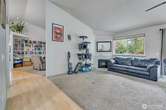 a view of a livingroom with furniture and a couch