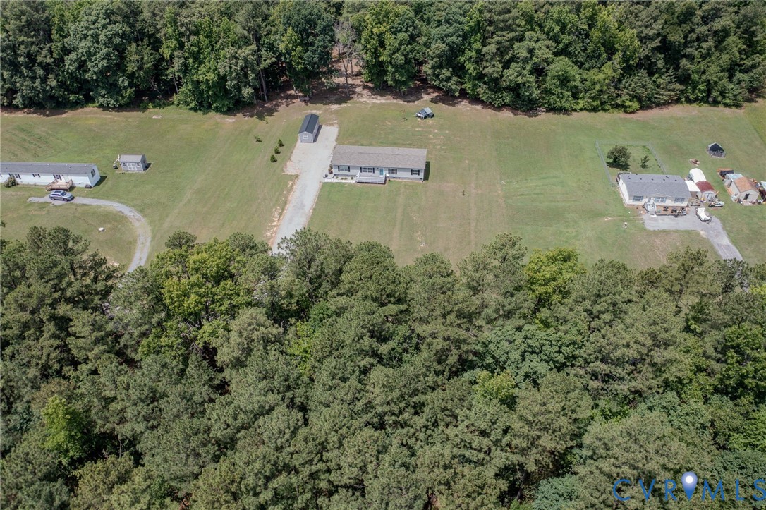 8952 White Oak Church Road Wilsons, VA 23894 - Photo 9 of 37 Aerial Front to Back of property
