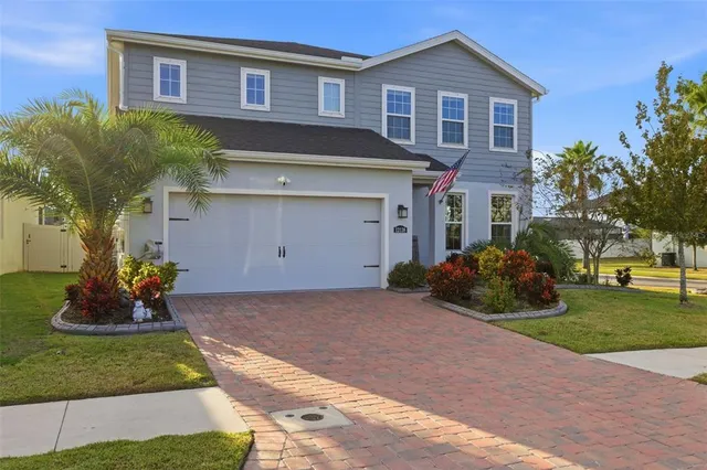 a house view with a garden space