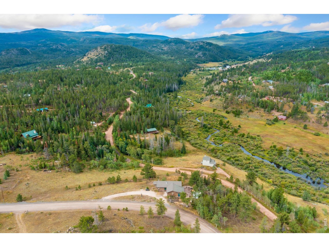 141 Tami Road Red Feather Lakes, CO 80545 - Photo 35 of 45 Aerial view of the valley and home location.