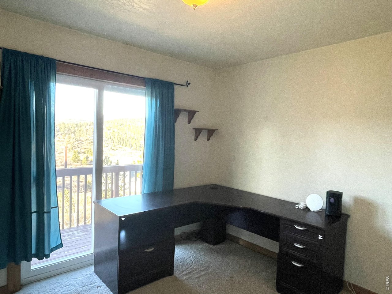 141 Tami Road Red Feather Lakes, CO 80545 - Photo 10 of 45 Second bedroom or office with deck access.