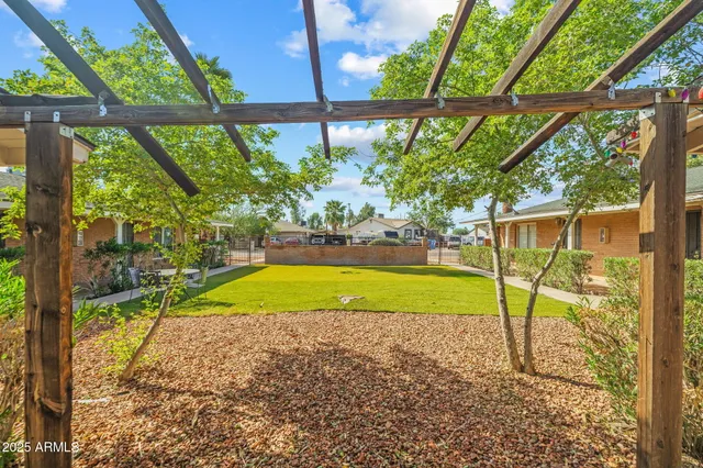 a view of swimming pool with an outdoor space