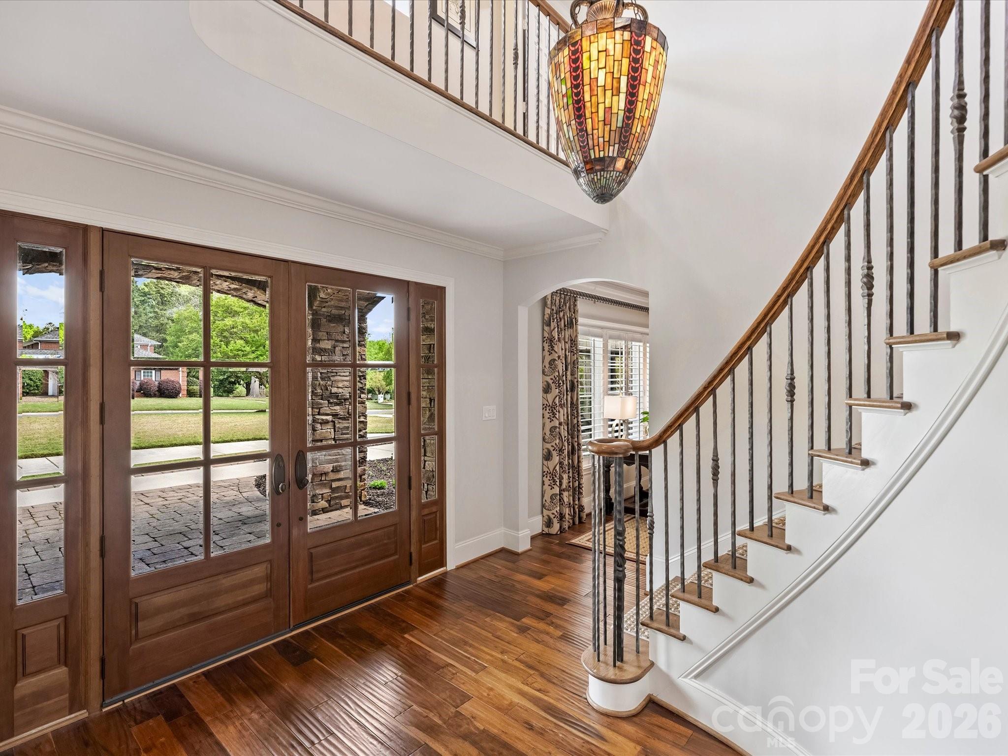 4330 Carmel Valley Road Charlotte, NC 28226 - Photo 6 of 38 a view of an entryway with wooden floor
