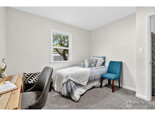a table and chairs in a room