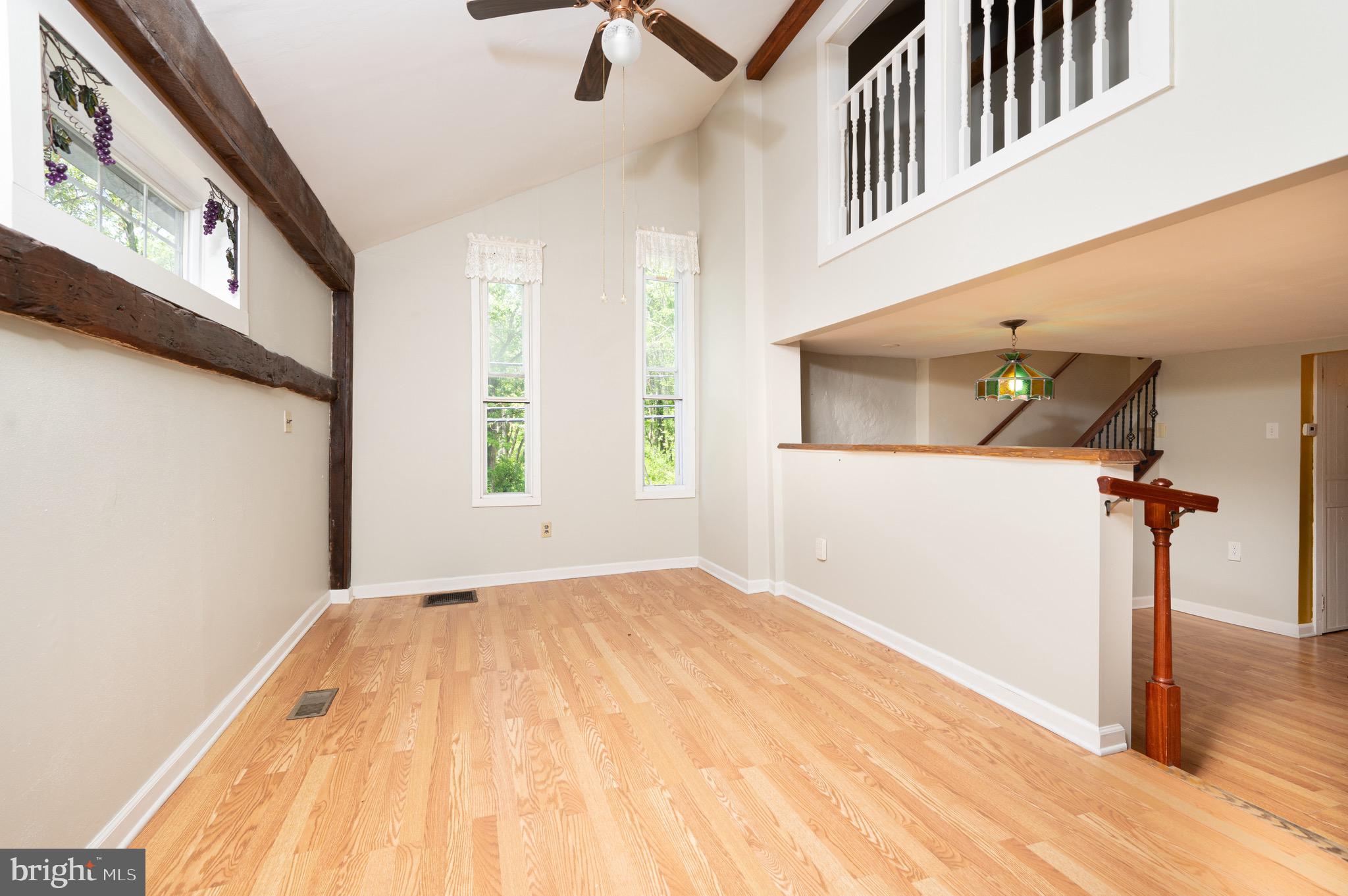 810 Delong Road Alburtis, PA 18011 - Photo 50 of 74 Bank Barn Living Room, Exposed Beams, Cathedral
