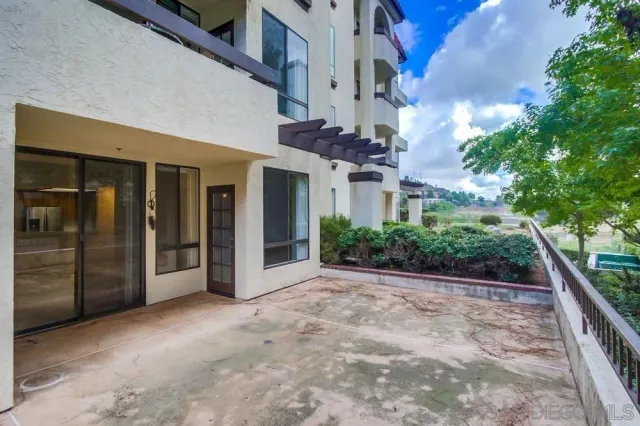 a view of a building with balcony