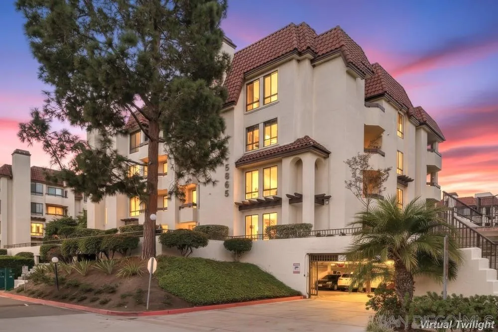 5865 Friars Road, Unit 3113 San Diego, CA 92110 - Photo 39 of 39 a front view of a house with a yard