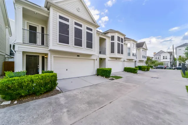 a view of a building with a street