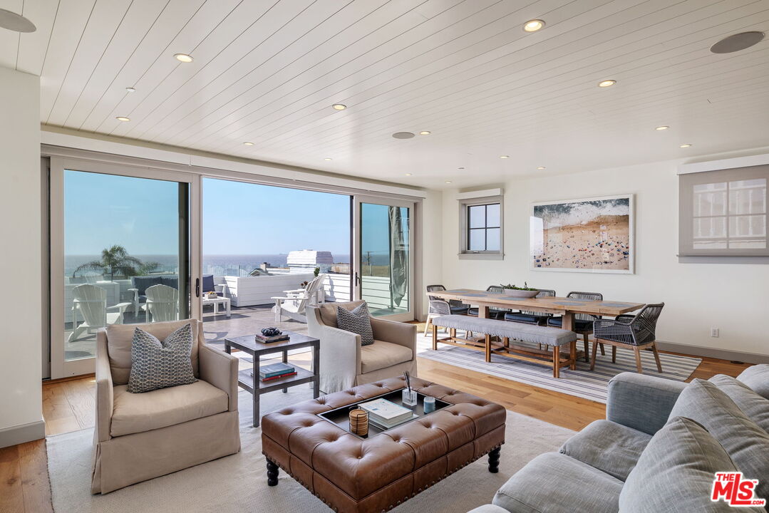 703 Bayview Drive Manhattan Beach, CA 90266 - Photo 7 of 36 a living room with furniture couches and a large window