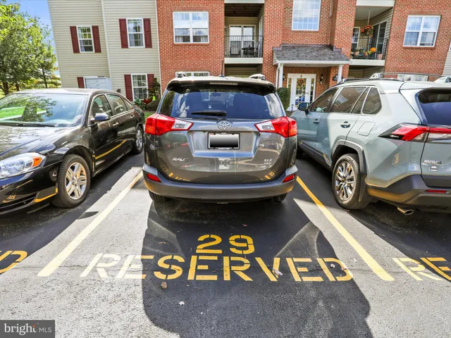 a car parked in front of a house