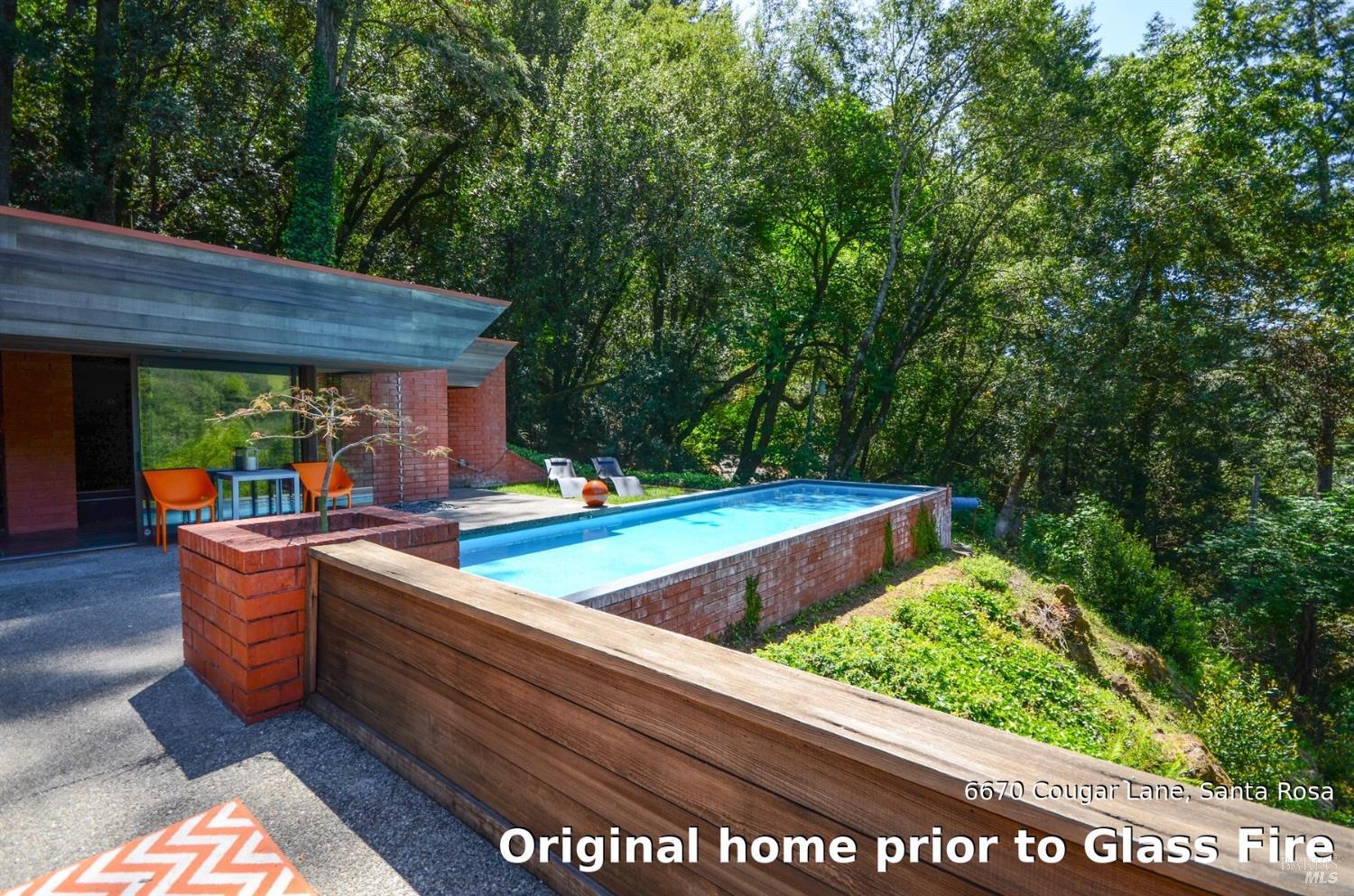 6670 Cougar Lane Santa Rosa, CA 95409 - Photo 11 of 21 a view of outdoor sitting area with a small pool