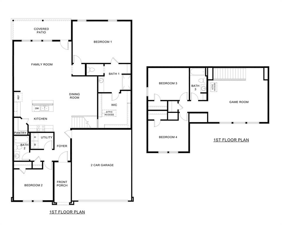 750 Sweet Pea Drive Pilot Point, TX 76258 - Photo 1 of 2 a picture of a floor plan