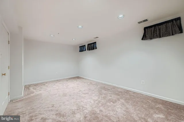 a view of an empty room