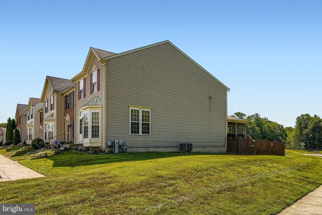 a backyard of a house