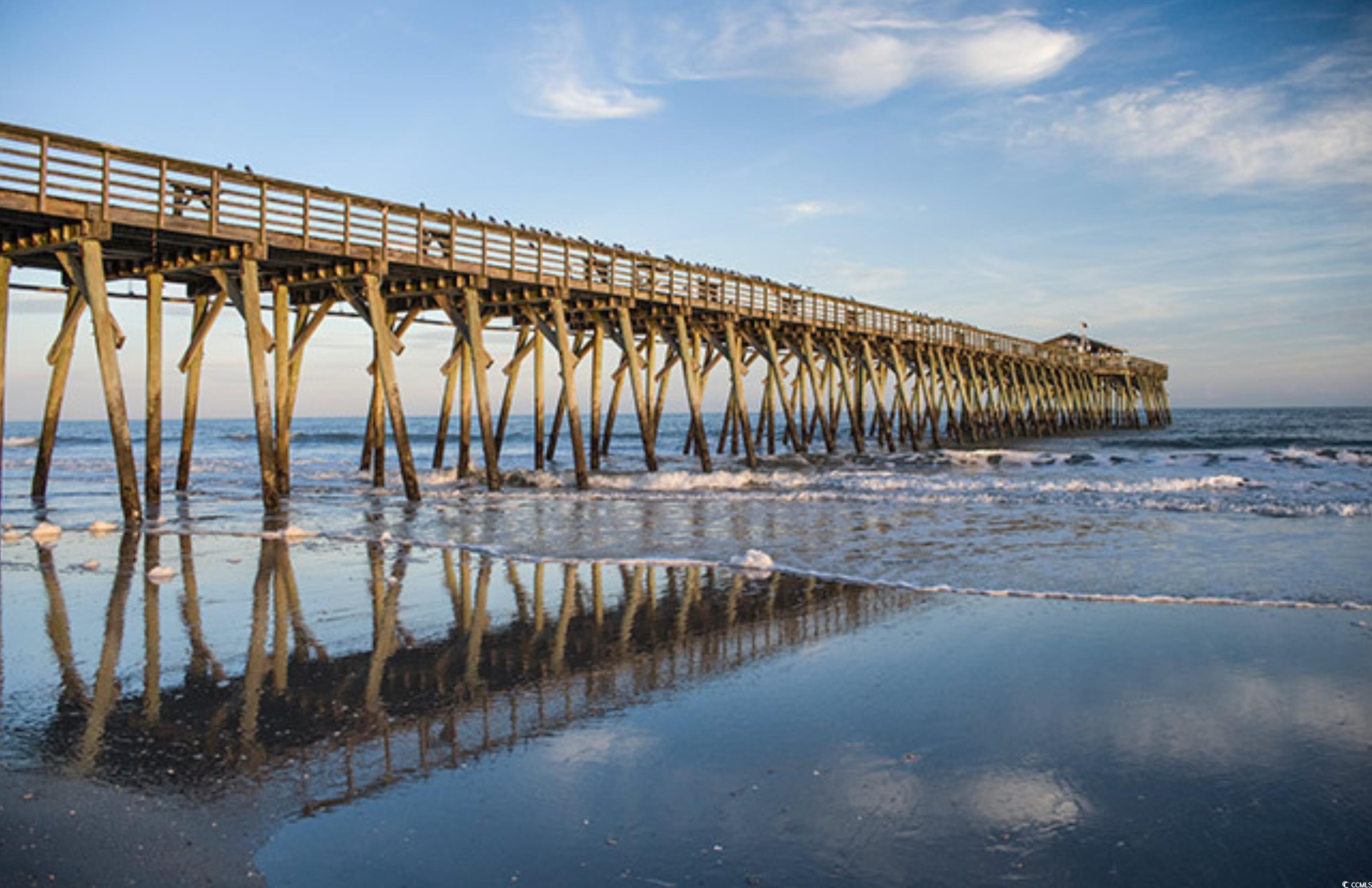 539 Redwood Avenue, Unit 539 Myrtle Beach, SC 29577 - Photo 21 of 23 Water view with a pier and local beach