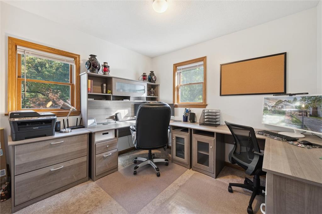 452 Airport Road Butler, PA 16002 - Photo 27 of 45 a view of a workspace with furniture and a window