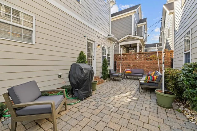 a front view of a building with glass windows and door