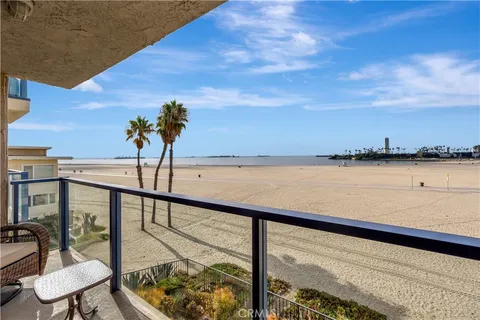 a view of ocean from a balcony