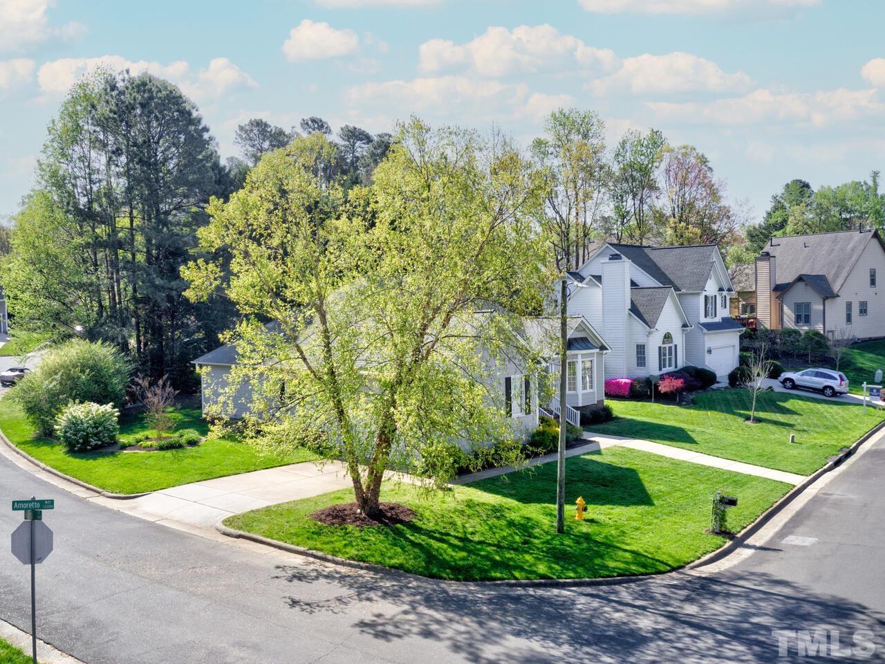 12108 Amoretto Way Raleigh, NC 27613 - Photo 2 of 40 a view of a street with a houses in the background