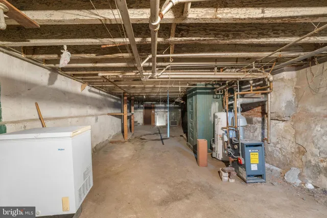 a view of storage and utility room