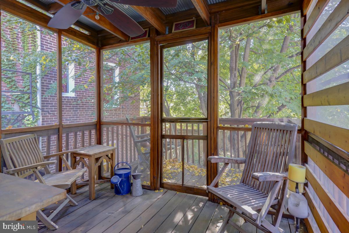 411 East Capitol Street Southeast Washington, DC 20003 - Photo 23 of 26 Rear Screen Porch