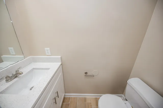 a bathroom with a sink and a vanity