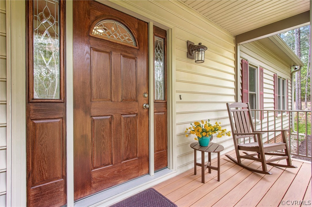 2763 Checketts Drive Sandy Hook, VA 23153 - Photo 5 of 36 a view of a entryway door of the house