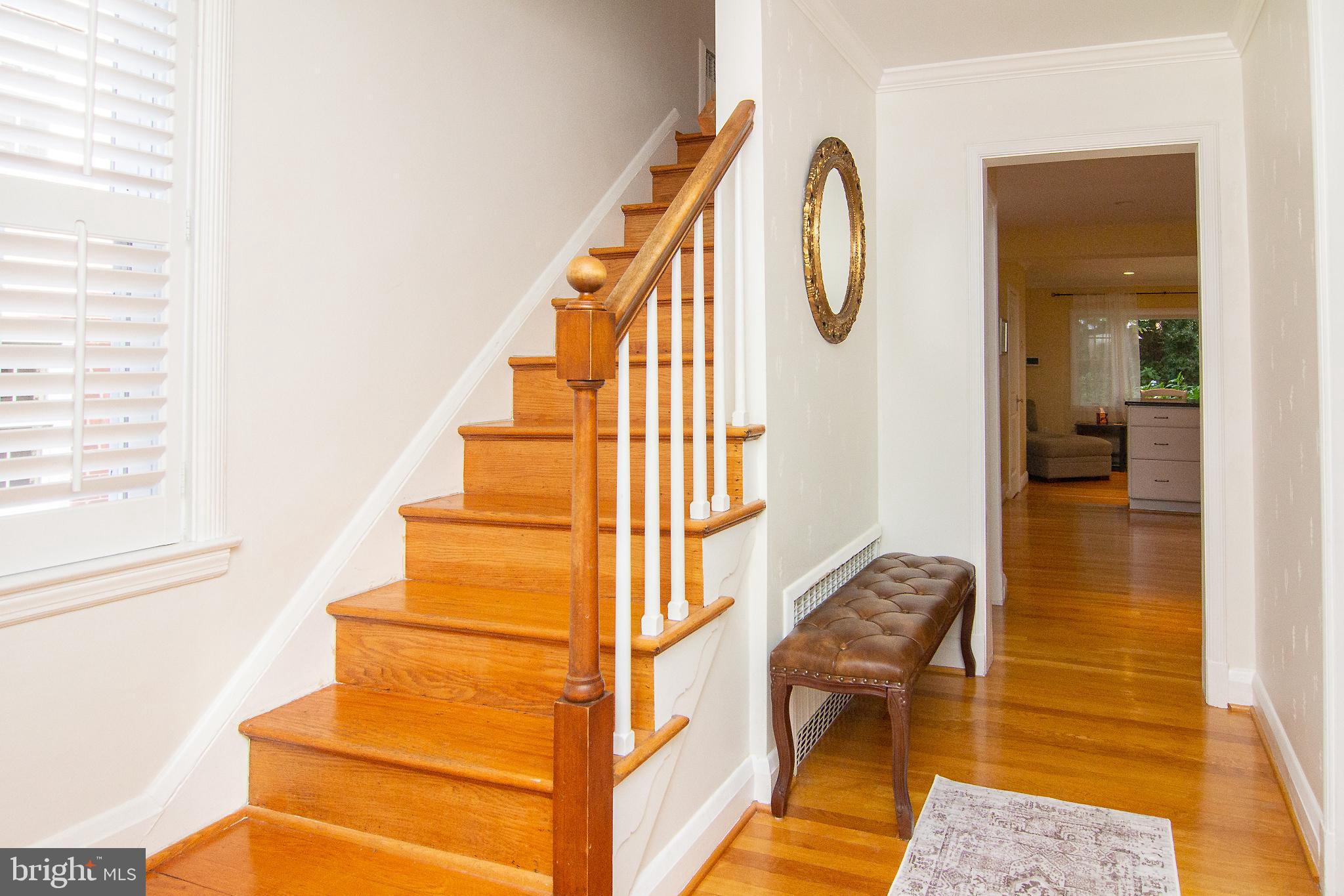 636 Overbrook Road Baltimore, MD 21212 - Photo 18 of 38 a view of entryway and hall with wooden floor