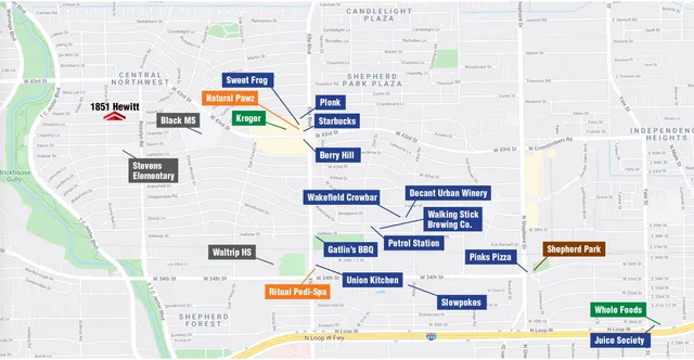 a front view of a building