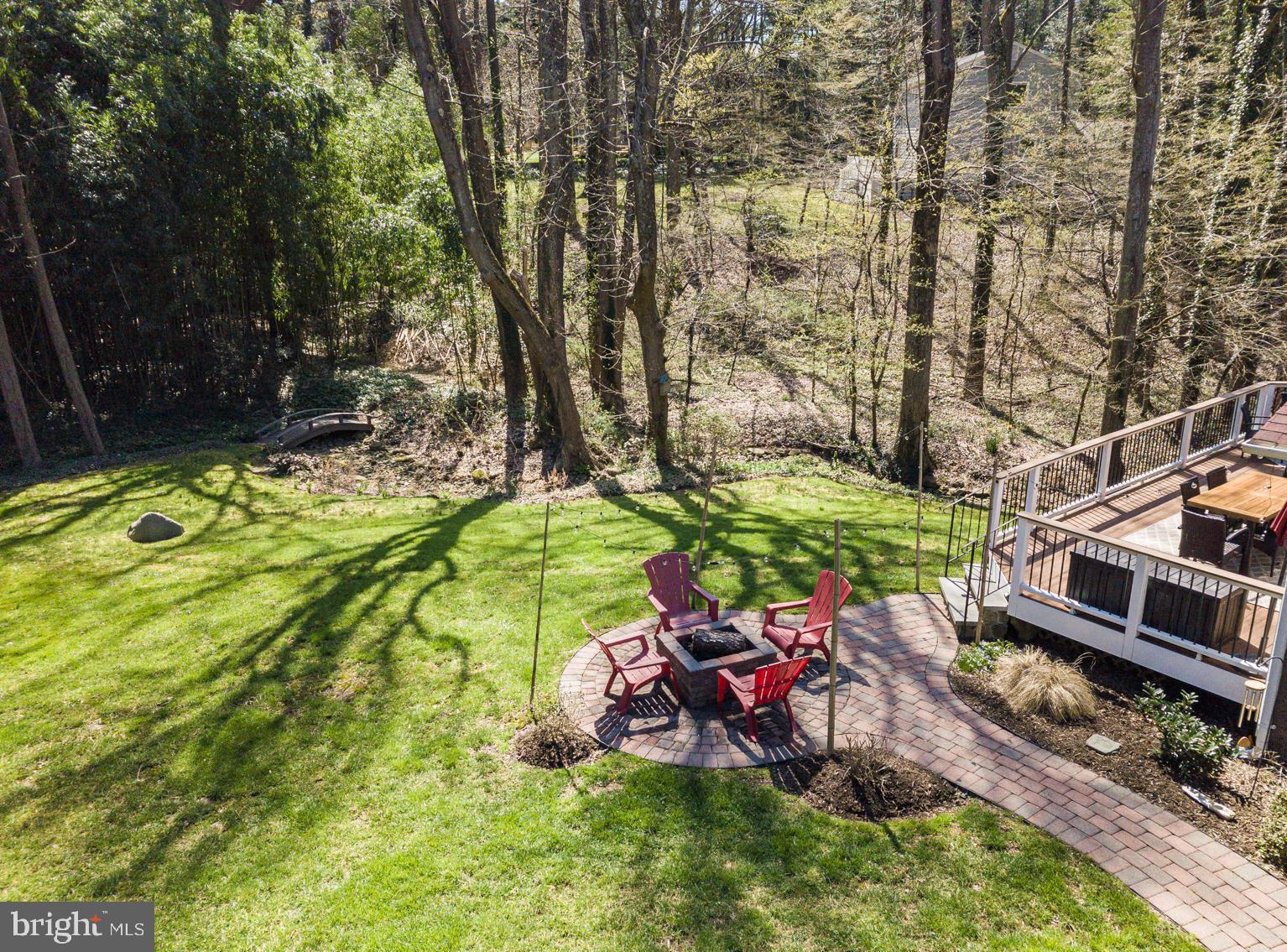2803 Fennel Road Edgewater, MD 21037 - Photo 11 of 39 Aerial view of Fire Pit and Deck