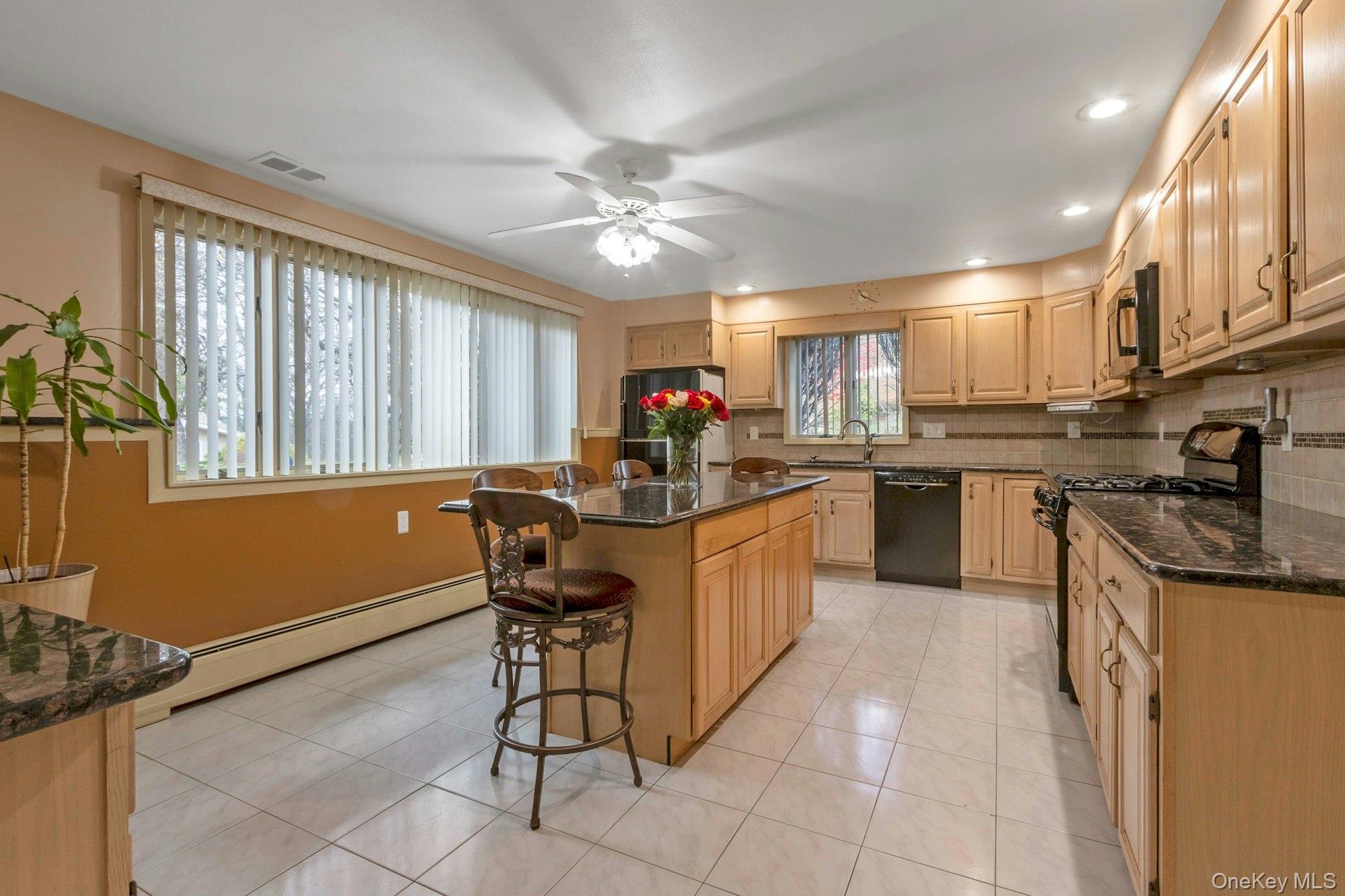 44 Greenridge Way Spring Valley, NY 10977 - Photo 25 of 46 a kitchen with stainless steel appliances granite countertop a sink counter space cabinets and a window