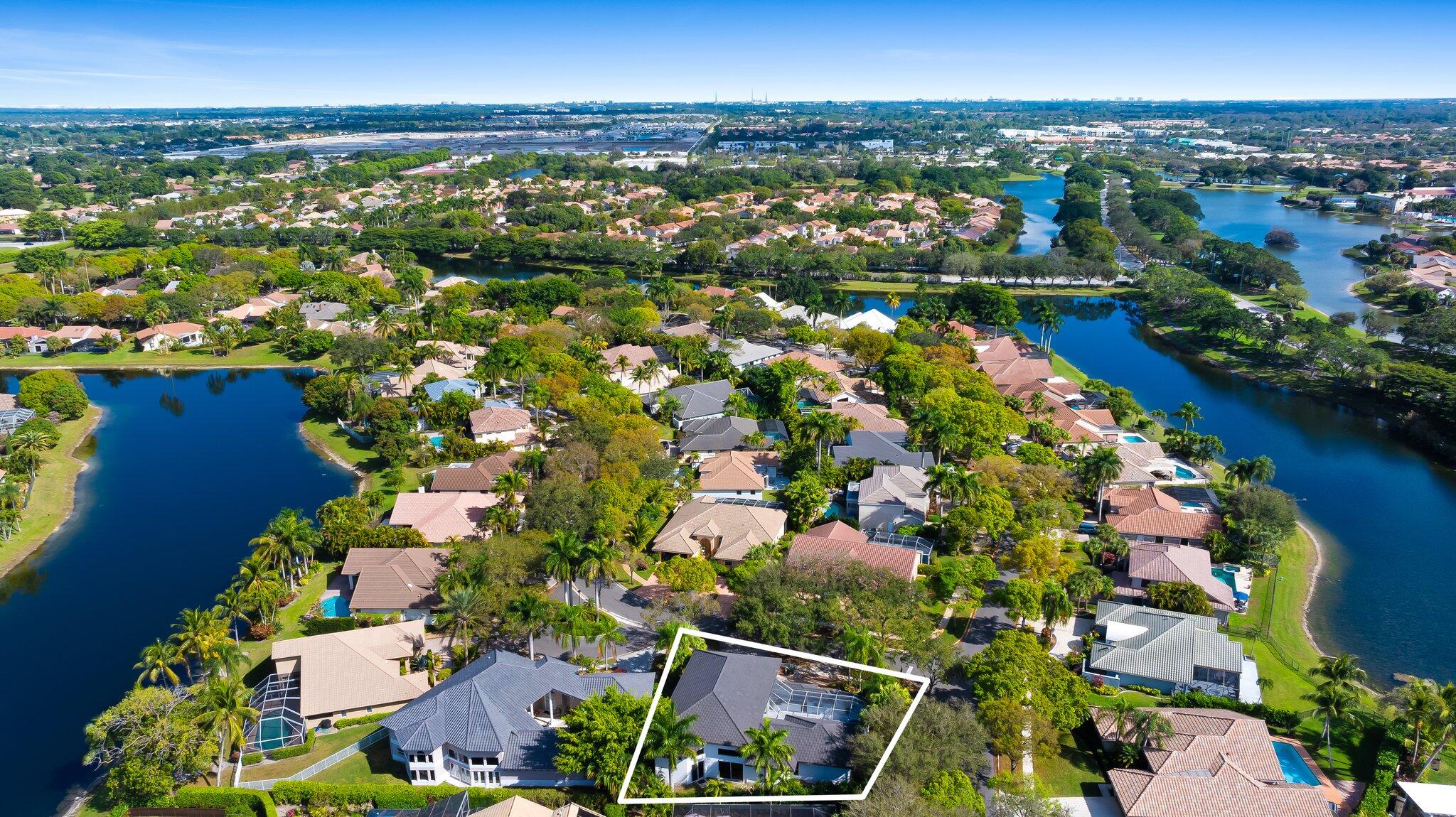 10811 Santa Rosa Drive Boca Raton, FL 33498 - Photo 2 of 43 Ariel View South