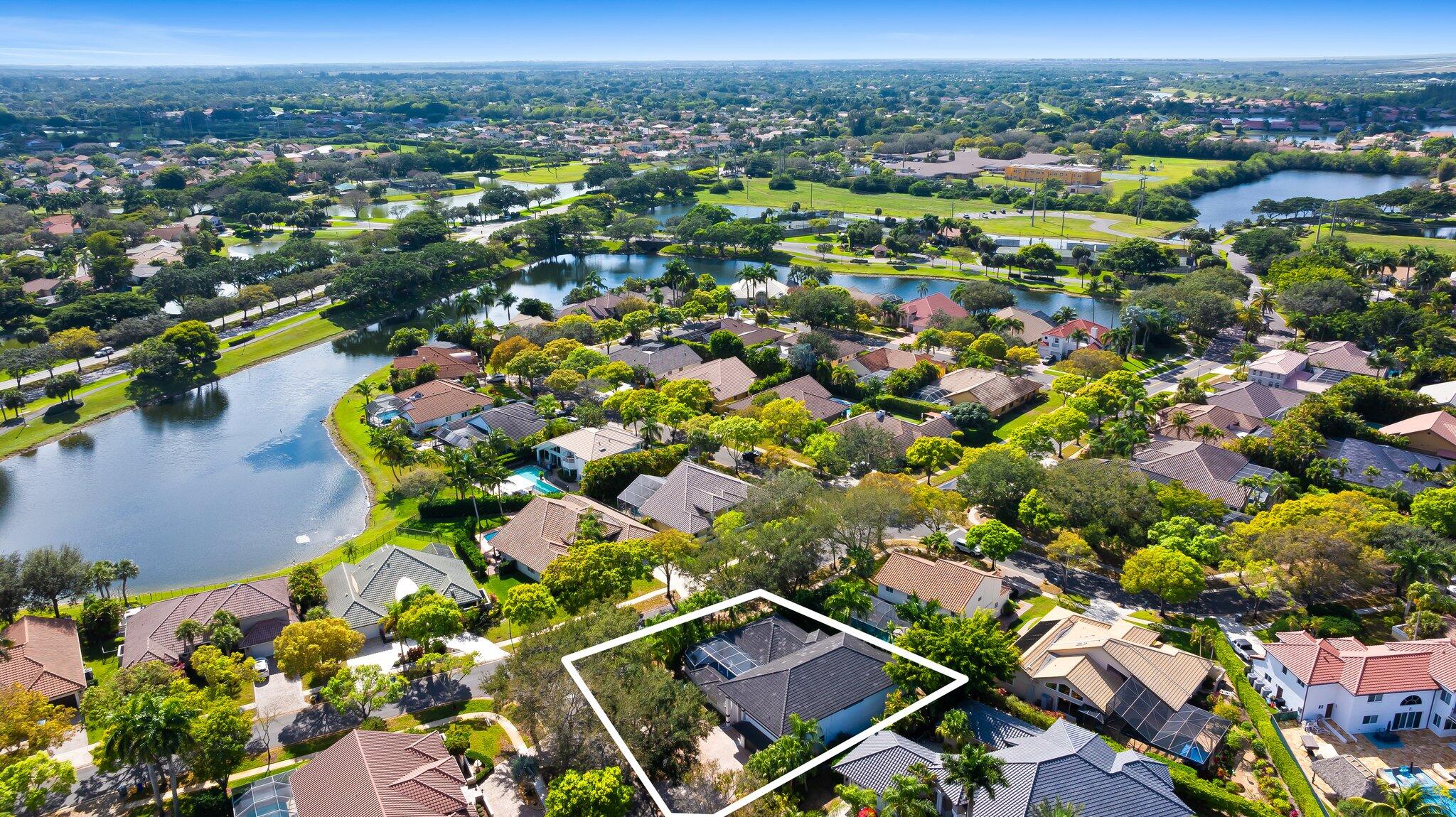 10811 Santa Rosa Drive Boca Raton, FL 33498 - Photo 40 of 43 Ariel View West