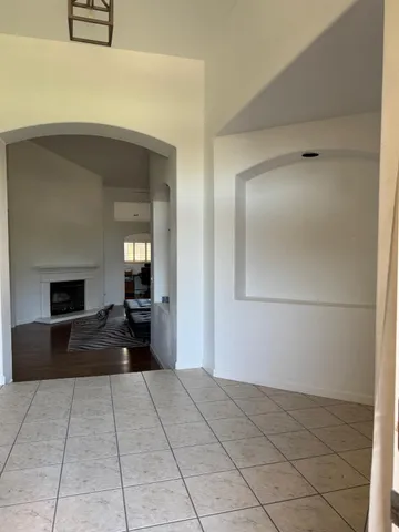 a view of a livingroom with a fireplace
