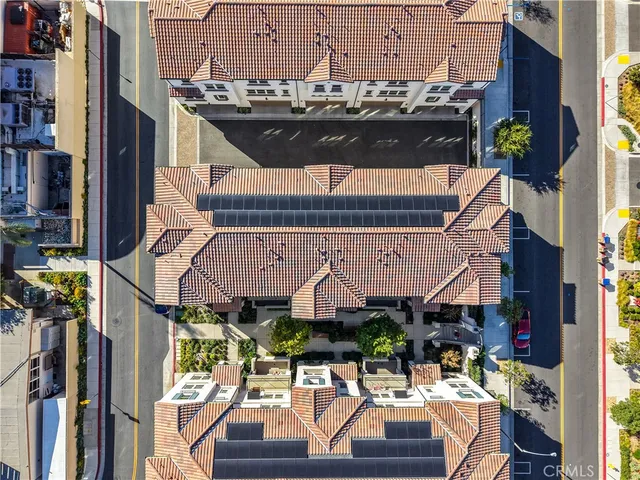 an aerial view of a city